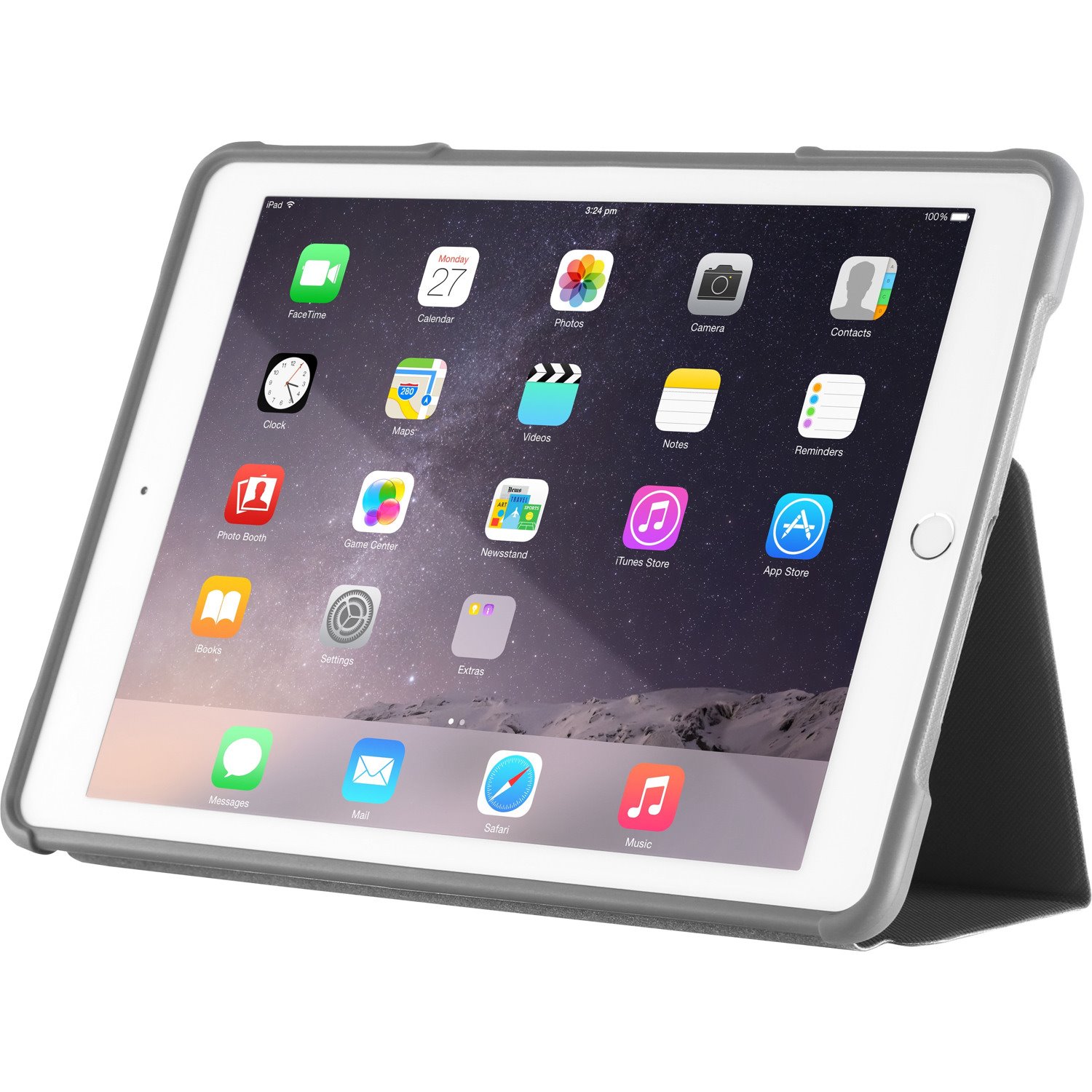 STM Goods dux Carrying Case Apple iPad Air 2 Tablet - Clear, Black