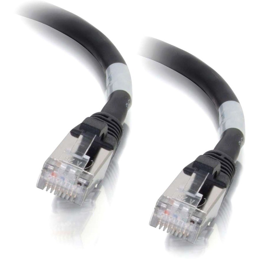 C2G 35ft Cat6a Snagless Shielded (STP) Network Patch Cable - Black