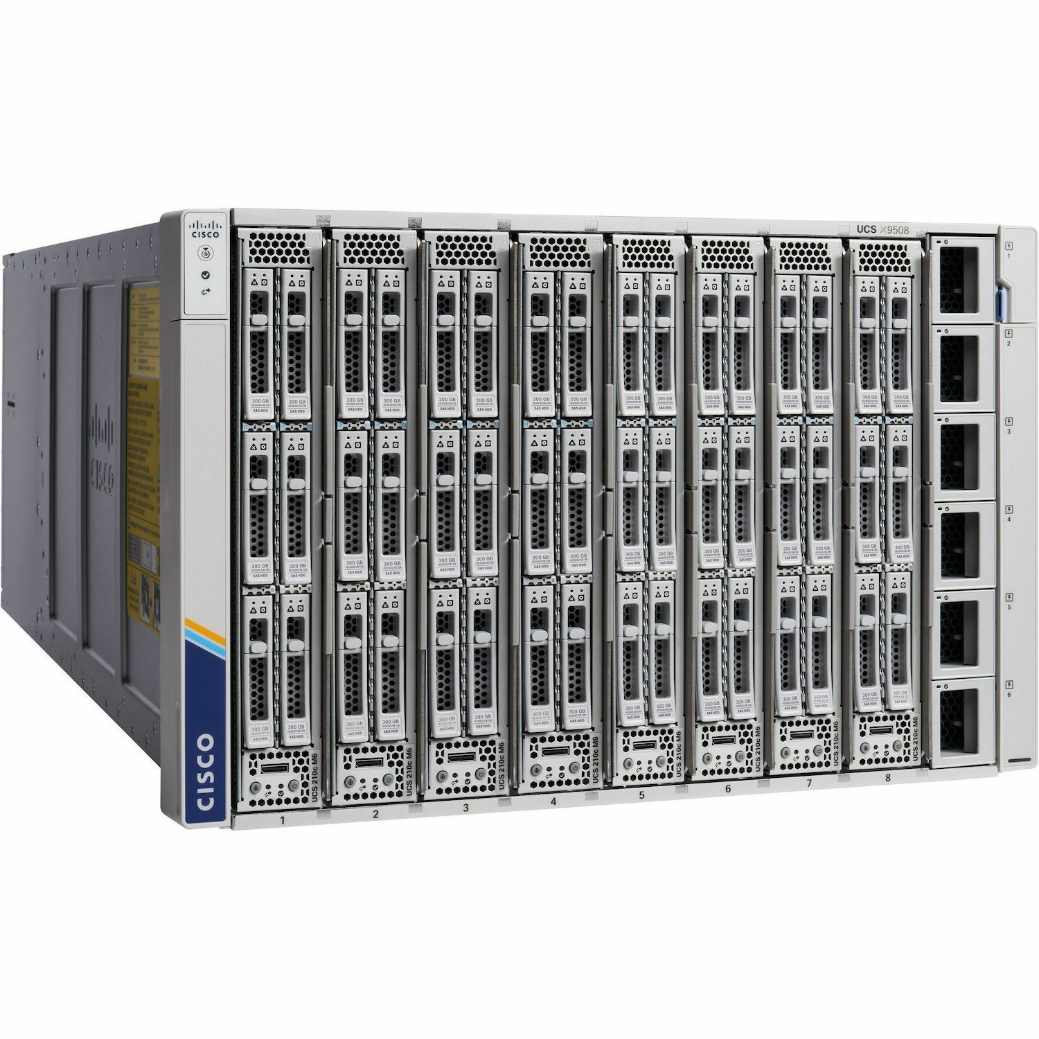 Cisco UCS X9508 Chassis Configured
