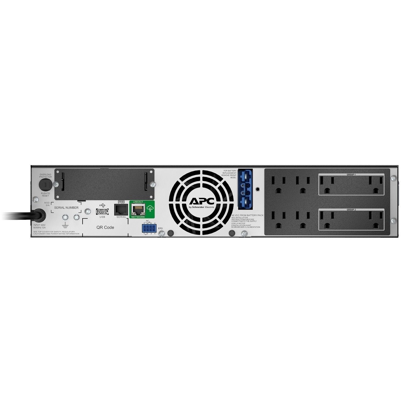 [TAA] APC Smart-UPS X, Line Interactive, 1000VA, Rack/tower convertible 2U, 120V, 8x 5-15R NEMA, SmartConnect port, Extended runtime, TAA