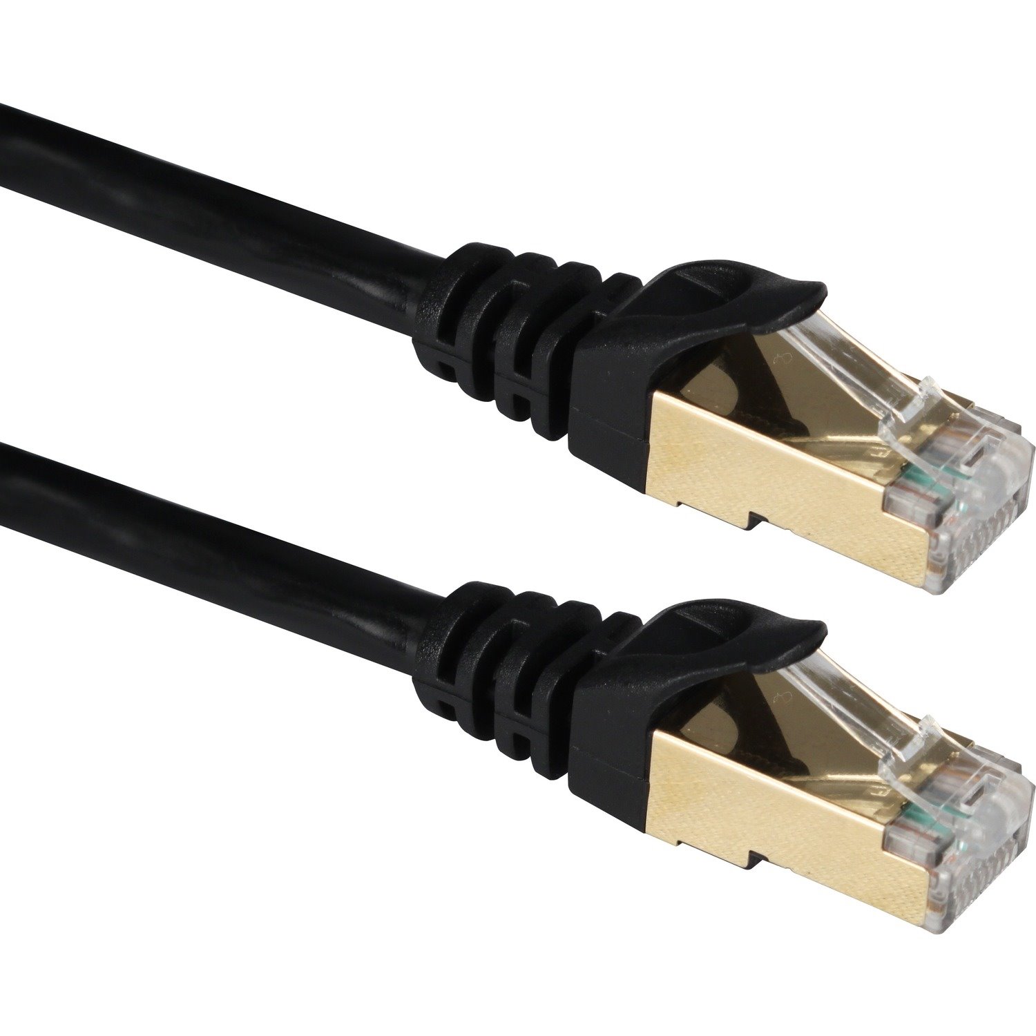 QVS 7ft CAT7 10Gbps S-STP Flexible Molded Patch Cord