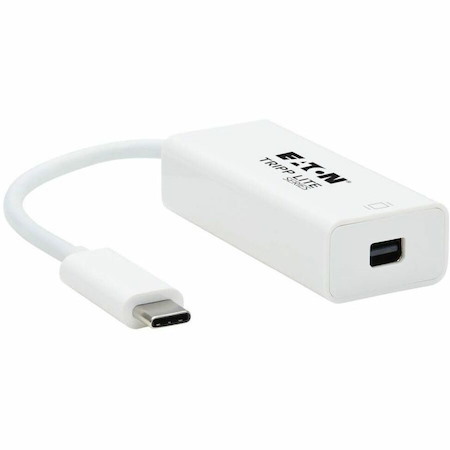 Eaton Tripp Lite Series USB-C to Mini DisplayPort Active Adapter Cable with Equalizer (M/F), UHD 8K, HDR, DP 1.4, White, 6 in. (15.2 cm)
