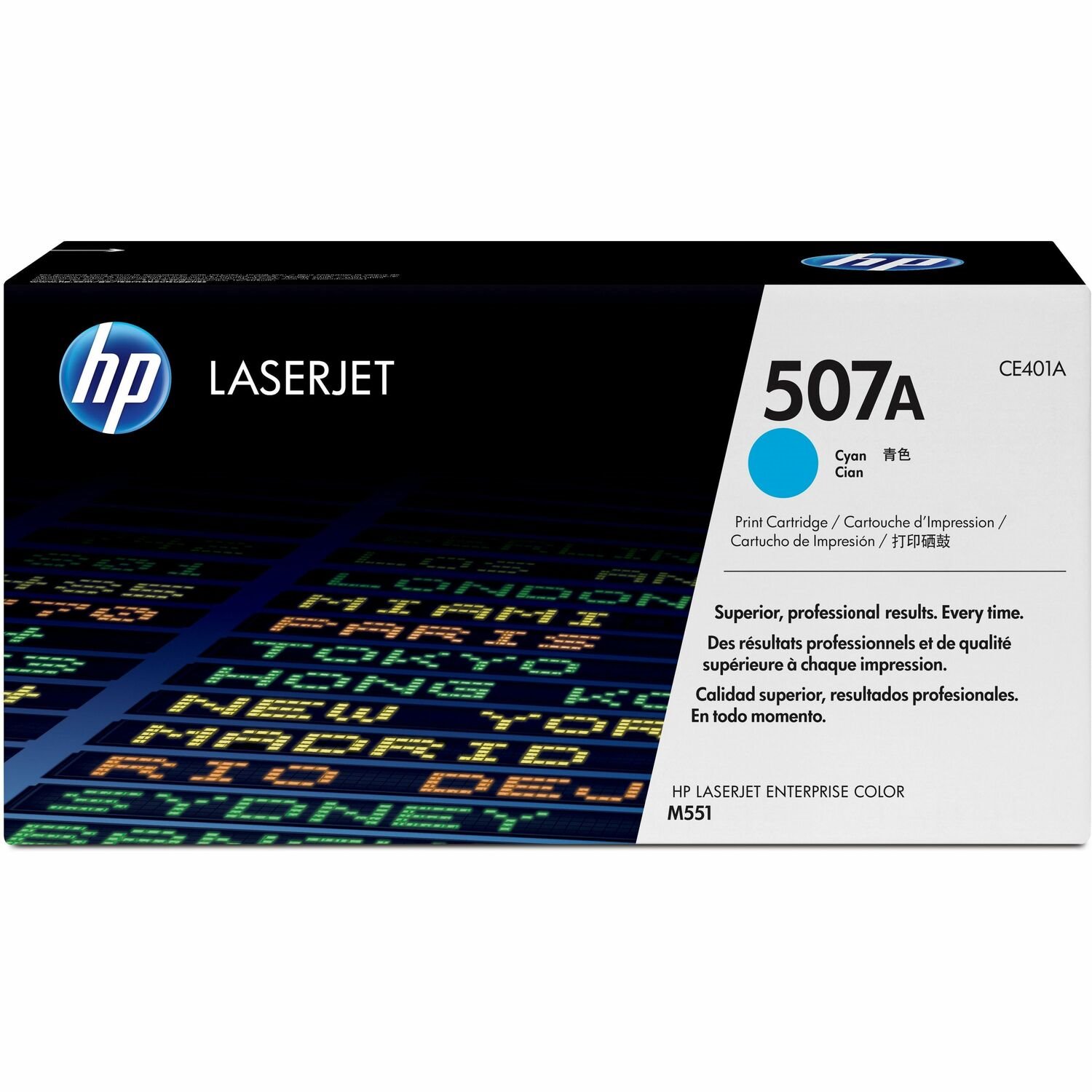 HP 507A Origineel Laser Tonercartridge - Cyaan - 1 Stuk