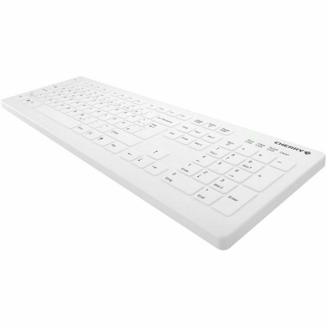 Active Key AK-C8112 Keyboard - Wireless Connectivity - USB Type A Interface - White