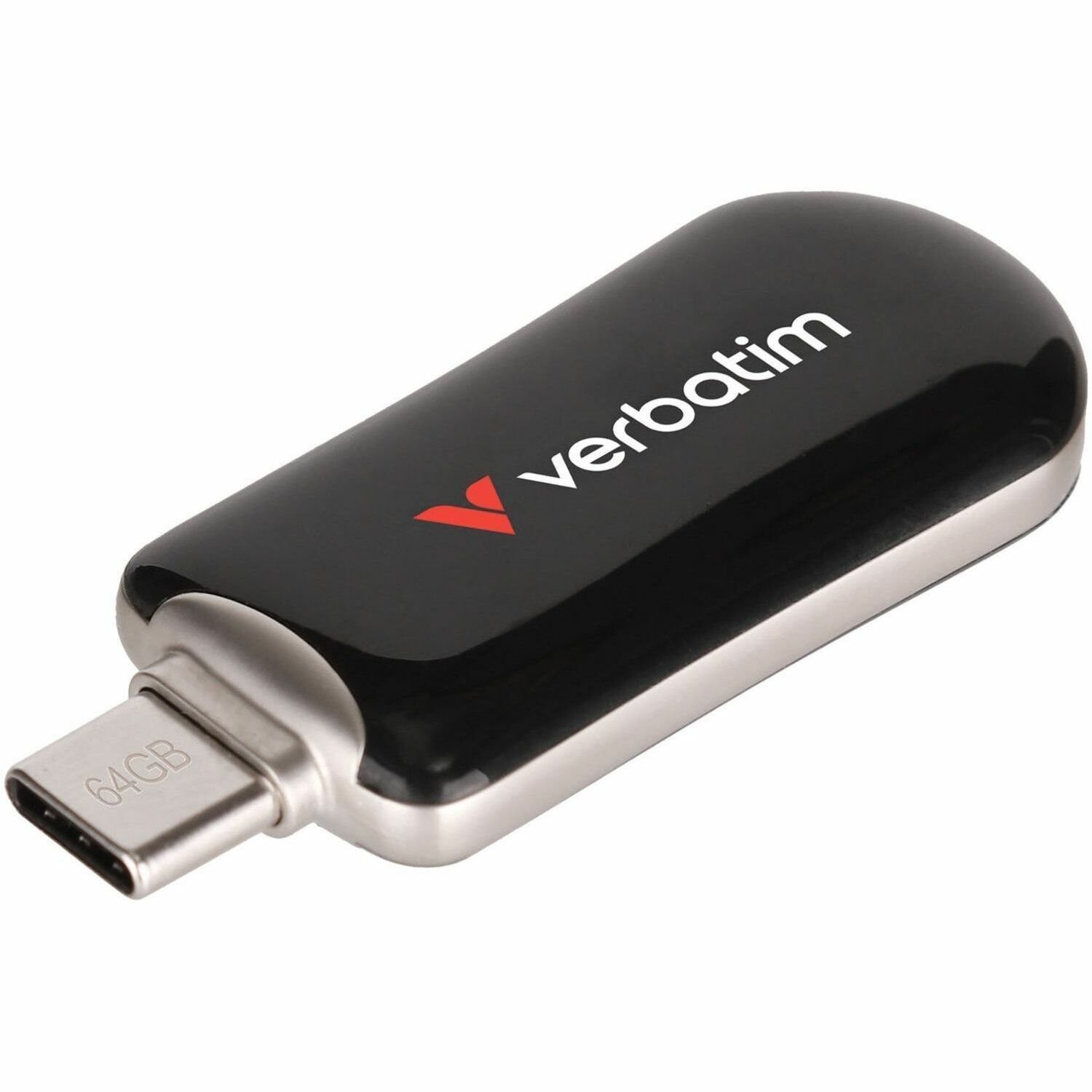 Verbatim 64GB Plectra USB-C Flash Drive - Black