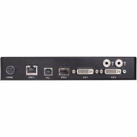 Emerald&reg; KVM-over-IP Transmitter - Dual-Monitor, (2) DVI-D, USB 2.0, Audio, Dual Network Ports RJ45 and SFP