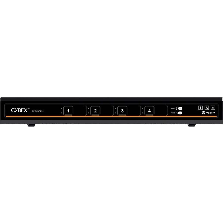 Vertiv Cybex SC800 Secure KVM | Single Head | 4 Port Universal and DPP | USB-C | NIAP version 4.0 Certified (SC845DPHC-400)