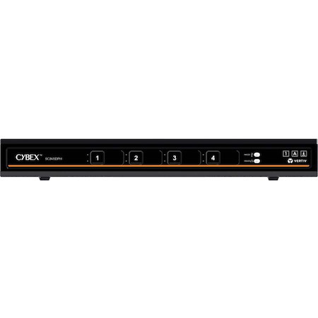 Vertiv Avocent Cybex SC800 Secure Desktop KVM Switch, Single Head Monitor, 4 Port, CAC, NIAP Version 4.0 Certified, TAA Compliant (SC845DPHC-400)