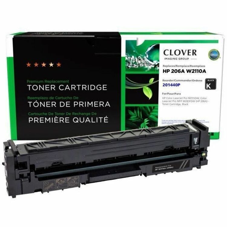 Clover Imaging Remanufactured Black Toner Cartridge (New Chip) for HP 206A (W2110A)