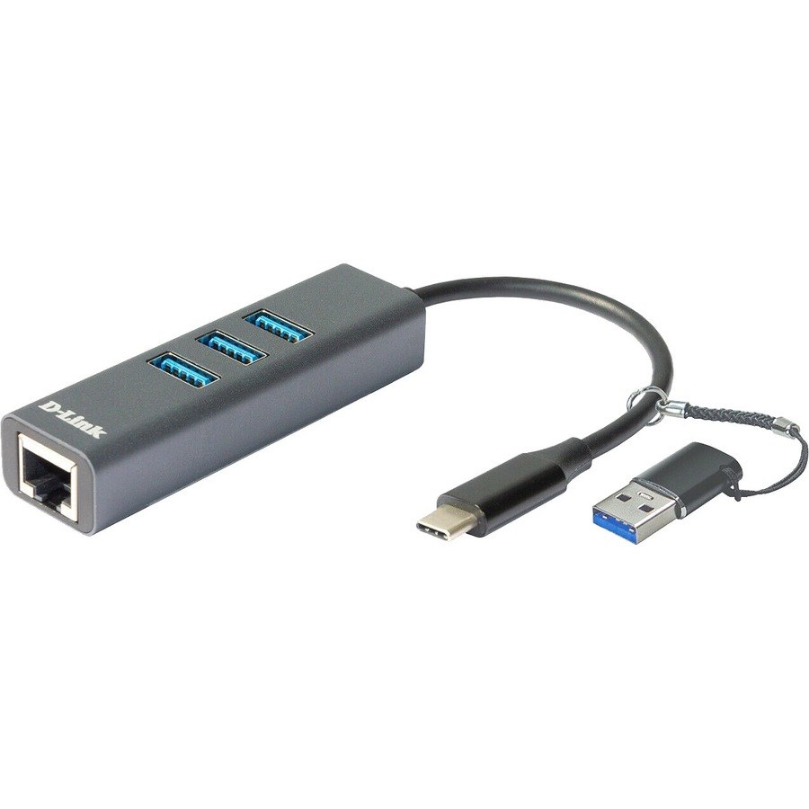 D-Link DUB-2332 USB/Ethernet Combo Hub - USB 3.0 Type C