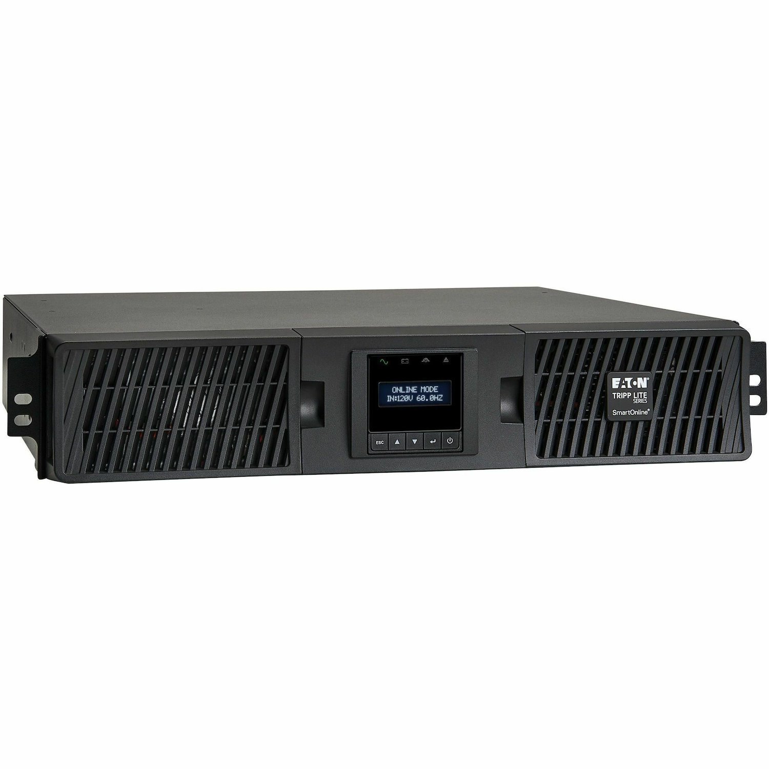 Eaton Tripp Lite Series SmartOnline 2000VA 1800W 120V Double-Conversion Sine Wave UPS - 7 Outlets, Extended Run, Network Card Option, LCD, USB, DB9, 2U Rack/Tower, TAA