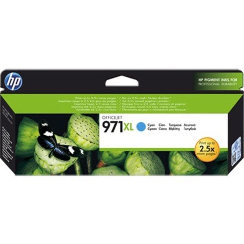 HP 971XL Original High Yield Inkjet Ink Cartridge - Cyan Pack