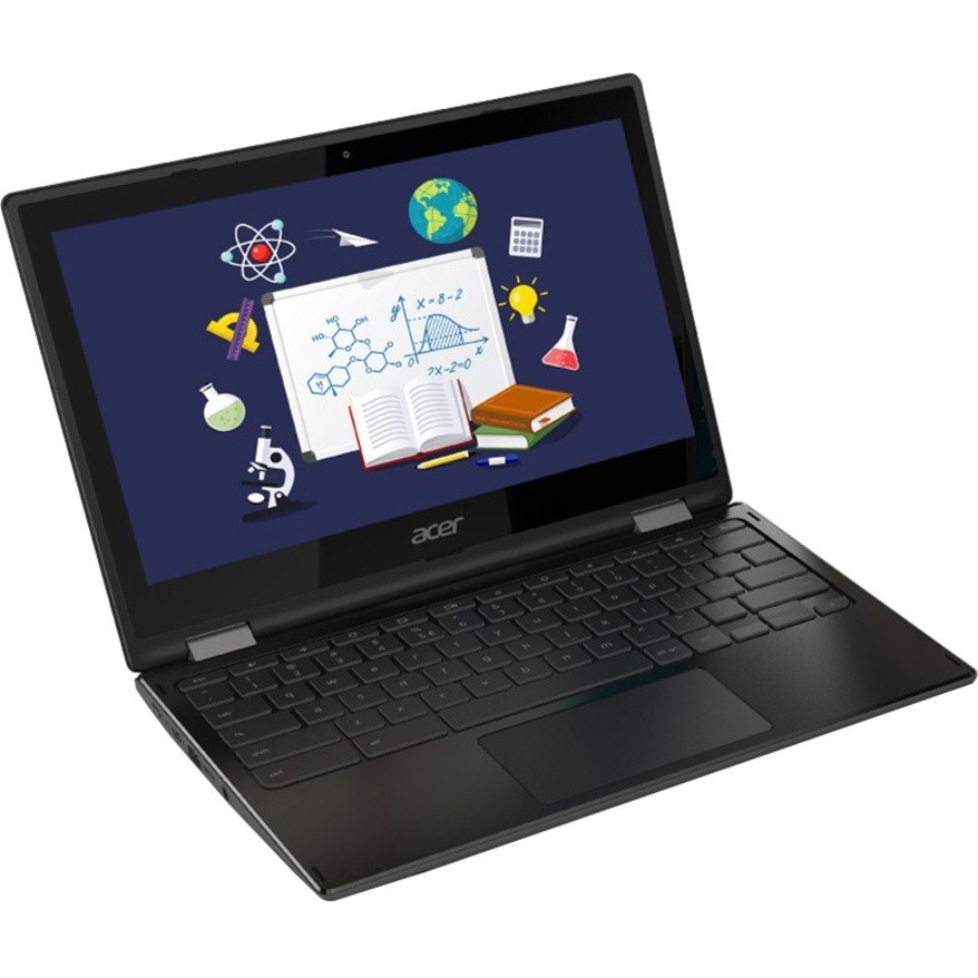 Acer Chromebook Spin 511 R752T R752T-C0KX 11.6" Touchscreen Convertible 2 in 1 Chromebook - HD - Intel Celeron N4120 - 8 GB - 64 GB Flash Memory - English (US) Keyboard