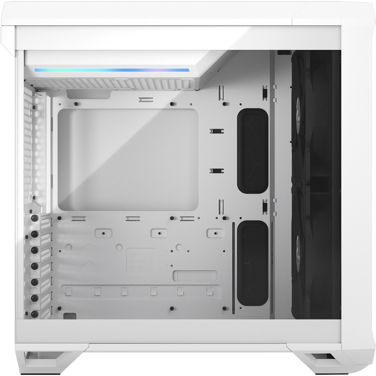 Fractal Design Torrent Compact Computer Case - ATX Motherboard Supported - Tower - Tempered Glass, Steel - White