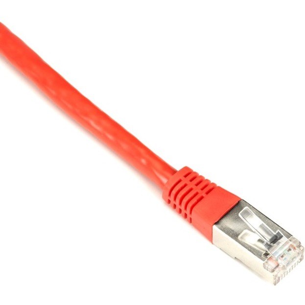 Black Box CAT6 250-MHz Stranded Patch Cable Slim Molded Boot - S/FTP, CM PVC, Red, 7FT