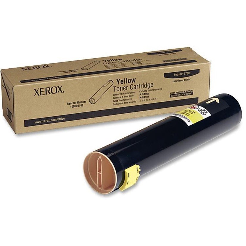 Xerox Genuine Phaser&trade; 7760 Yellow Toner Cartridge