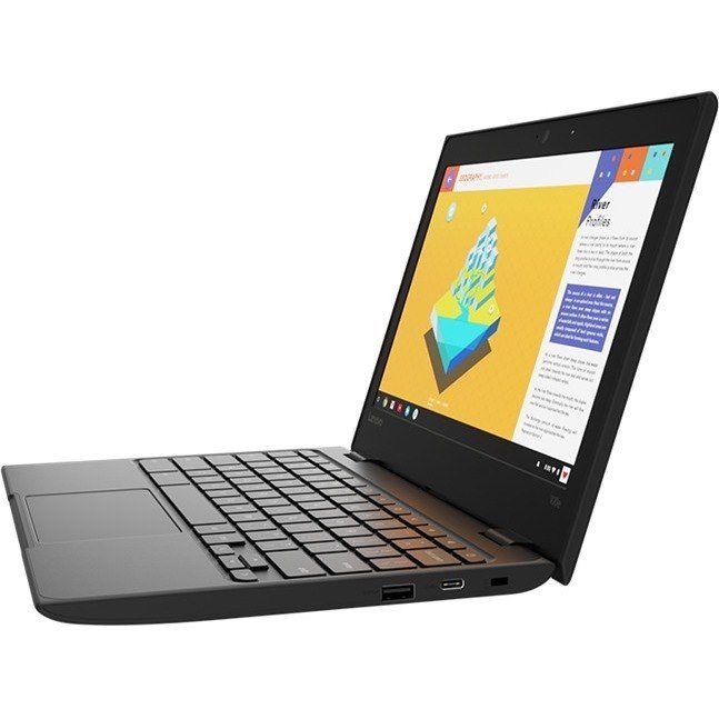 Lenovo 100e Chromebook 2nd Gen 81MA0039US 11.6" Chromebook - HD - Intel Celeron N4020 - 4 GB - 32 GB Flash Memory - English Keyboard - Black