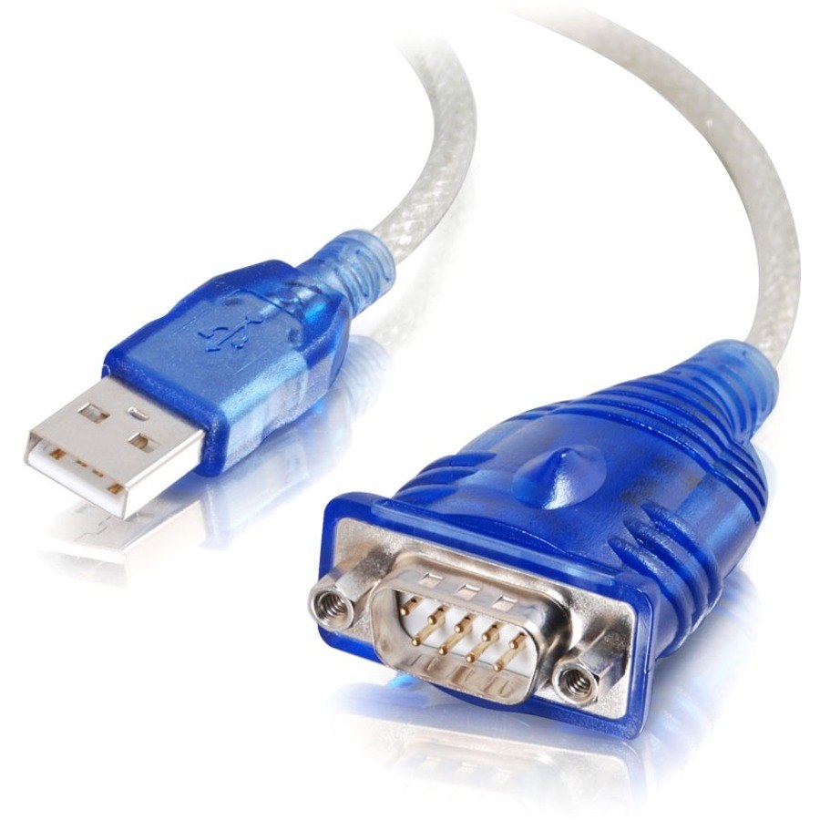 C2G 1.5ft USB to Serial Cable - USB to DB9 Serial RS232 Cable - M/M