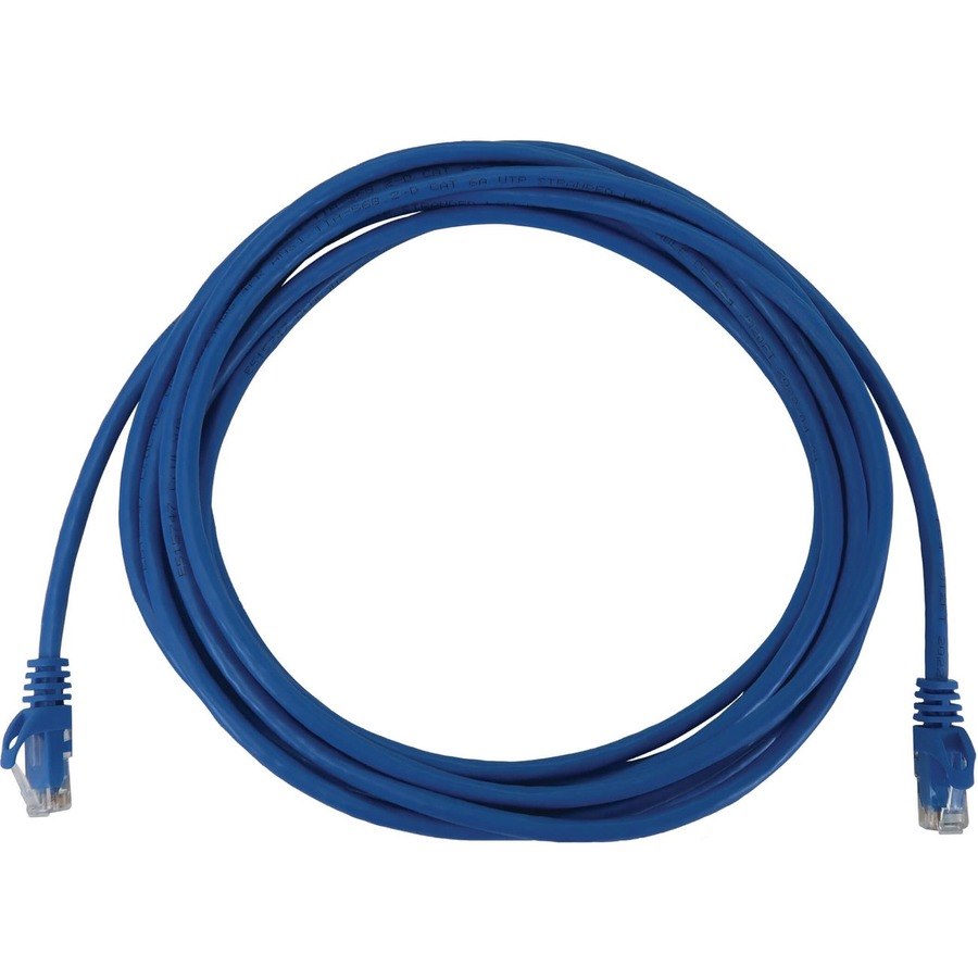 Eaton Tripp Lite Series Cat6a 10G Snagless Molded UTP Ethernet Cable (RJ45 M/M), PoE, Blue, 15 ft. (4.6 m)