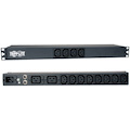 Eaton Tripp Lite Series 1.9-3.8kW Single-Phase 120-240V Basic PDU, 14 Outlets (12 C13 & 2 C19), C20 16A Input, 1U Rack-Mount
