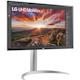 LG 27BP85UN-W 27" Class LED Monitor - 16:9 - White, Black