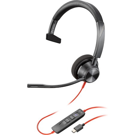 Poly Blackwire 3310 Wired On-ear Mono Headset - Black