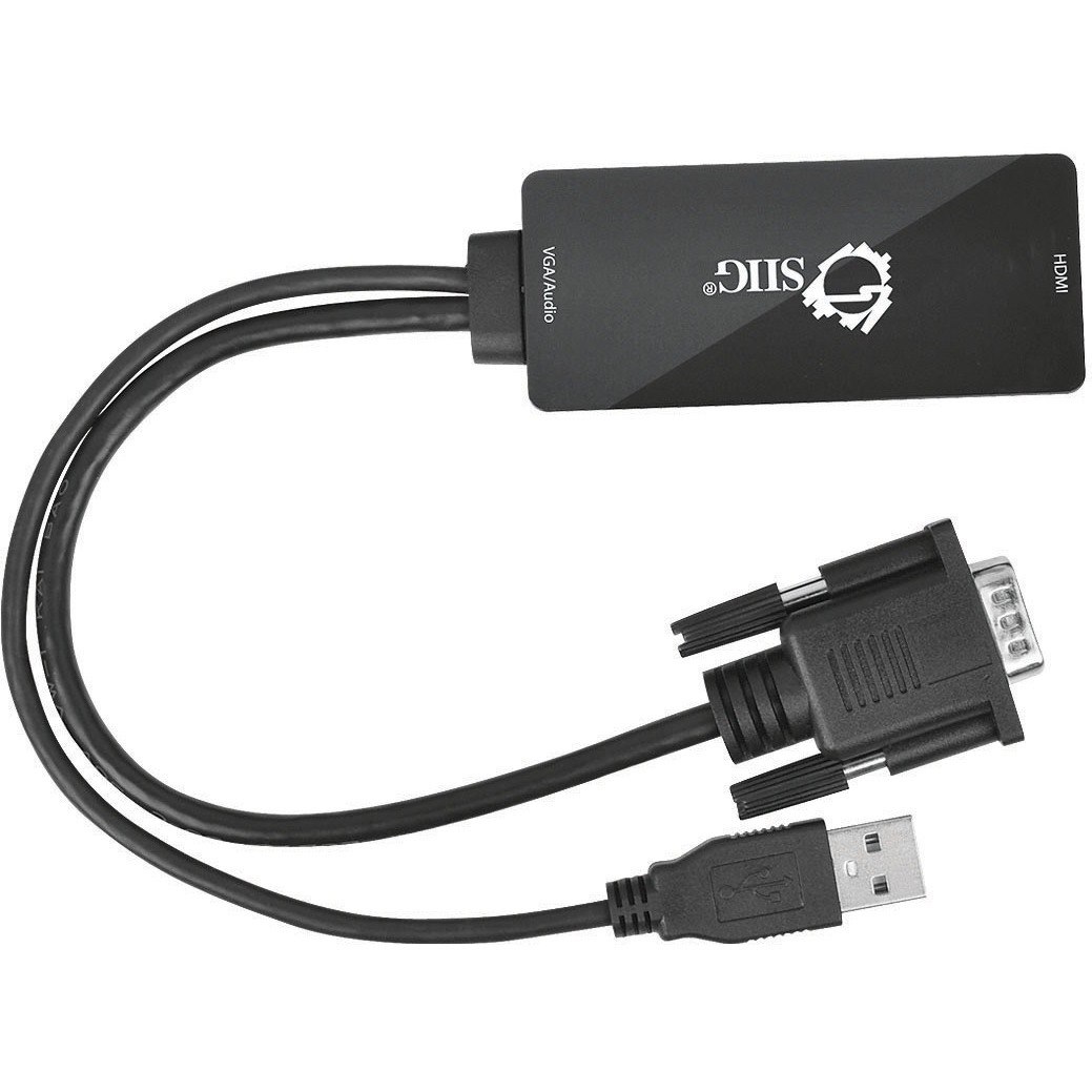 SIIG Portable VGA & USB Audio to HDMI Converter