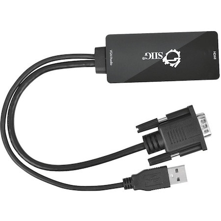 SIIG Portable VGA & USB Audio to HDMI Converter