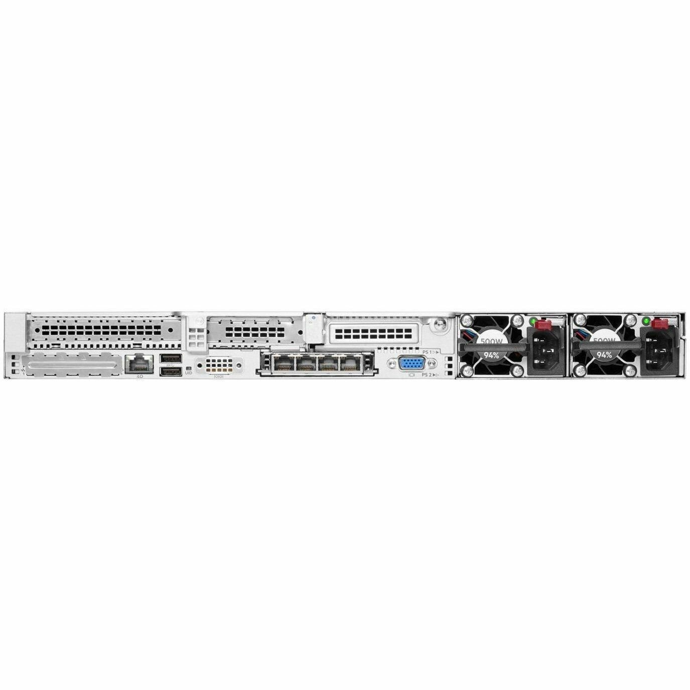 HPE SMART CHOICE ProLiant DL360 G10 Plus 1U Rack Server - 1 x Intel Xeon Silver 4314 2.4 GHz - 128 GB RAM - 960 GB SSD - (2 x 480GB) SSD Configuration - 12Gb/s SAS, Serial ATA Controller