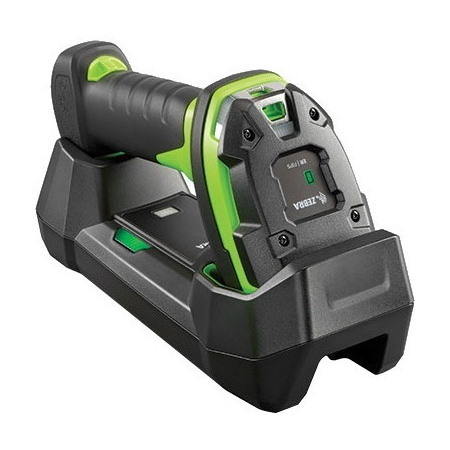 Zebra DS3608-ER Rugged Industrial, Manufacturing, Warehouse Handheld Barcode Scanner Kit - Cable Connectivity - Industrial Green - USB Cable Included