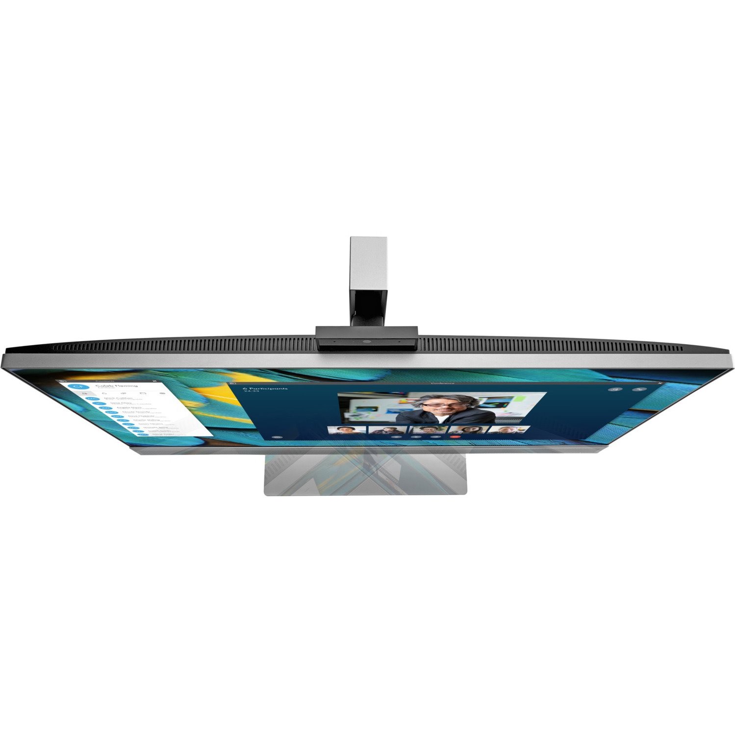 HPI SOURCING - NEW Business E243m 24" Class Webcam Full HD LED Monitor - 16:9 - Silver, Black