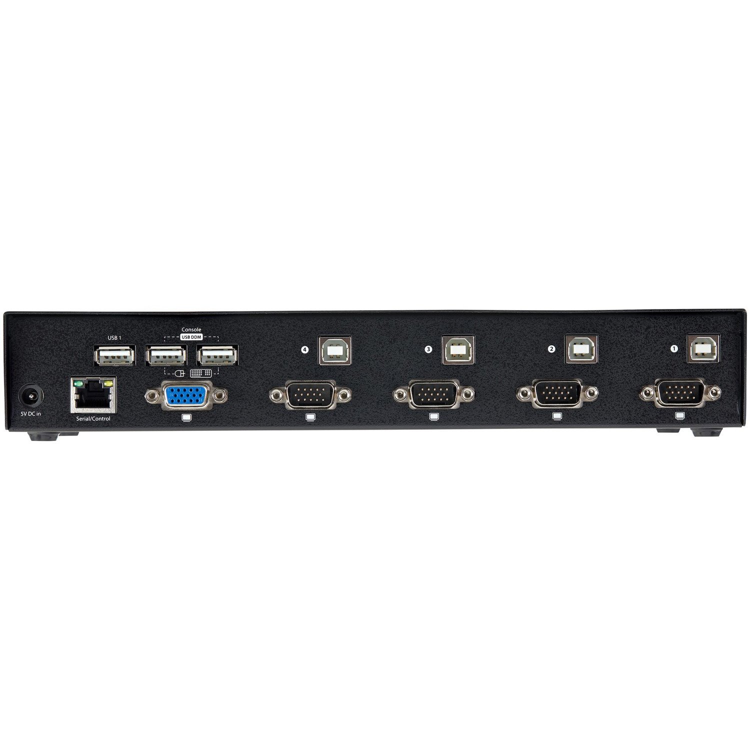 StarTech.com 4 Port USB VGA KVM Switch with DDM Fast Switching Technology and Cables