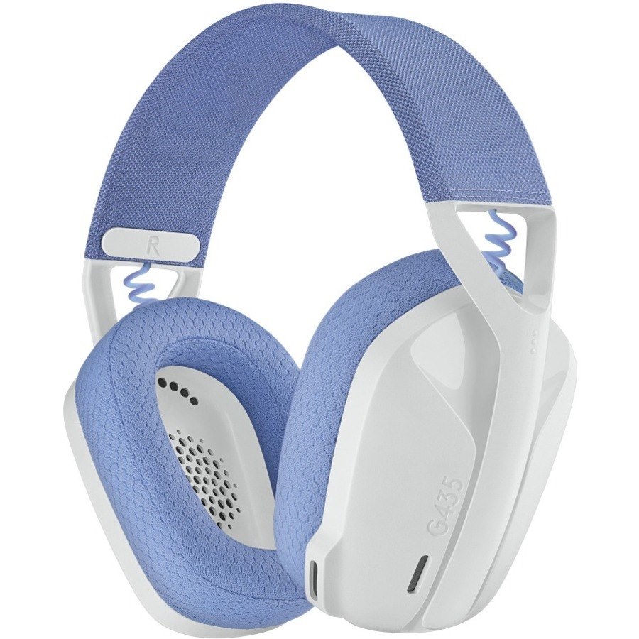 Logitech G G435 Wireless Over-the-head Stereo Gaming Headset - Off White, Lilac