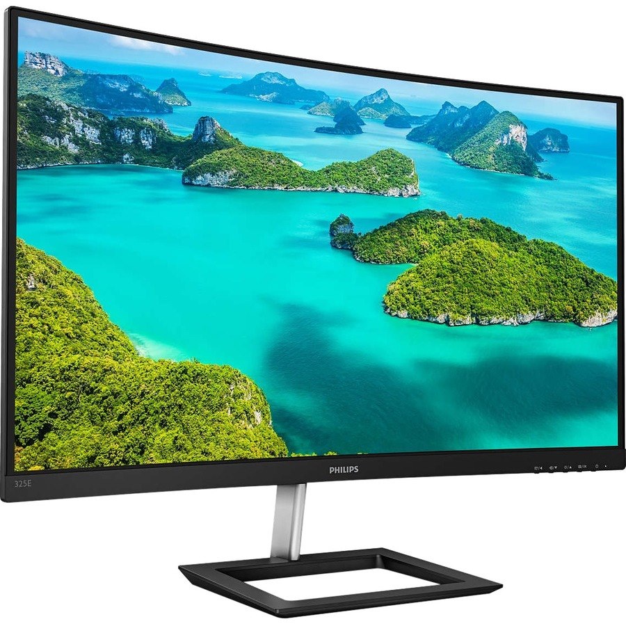 Philips 325E1C 32" Class WQHD Curved Screen LCD Monitor - 16:9 - Textured Black