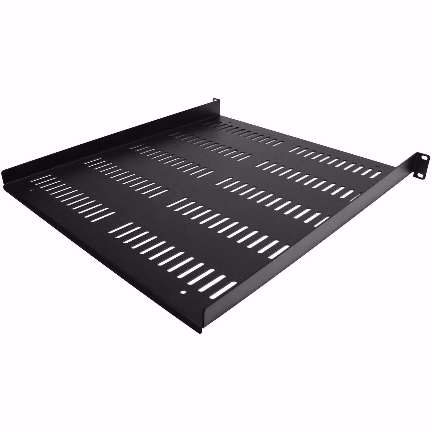 StarTech.com 1U Vented Server Rack Cabinet Shelf - Fixed 20" Deep Cantilever Rackmount Tray for 19" Data/AV/Network Enclosure w/Cage Nuts