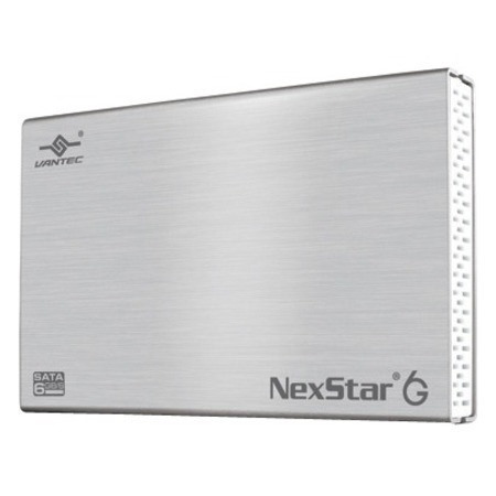 Vantec NexStar 6G NST-266S3-SV Drive Enclosure - USB 3.0 Host Interface External - Silver