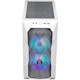 Cooler Master MasterBox Computer Case - Mini ITX, Micro ATX Motherboard Supported - Mini-tower - Steel, Mesh, Plastic, Tempered Glass - White