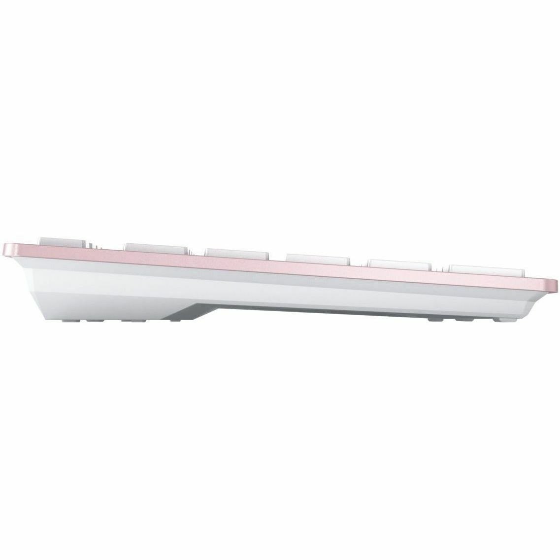 CHERRY KW 7100 Keyboard - Wireless Connectivity - English (US) - QWERTY Layout - Cherry Blossom