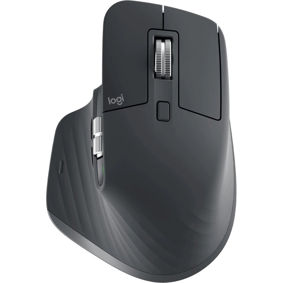 Logitech MX MASTER 3S Mouse - Bluetooth/Radio Frequency - USB - Darkfield - 7 Button(s) - Light Grey - 1