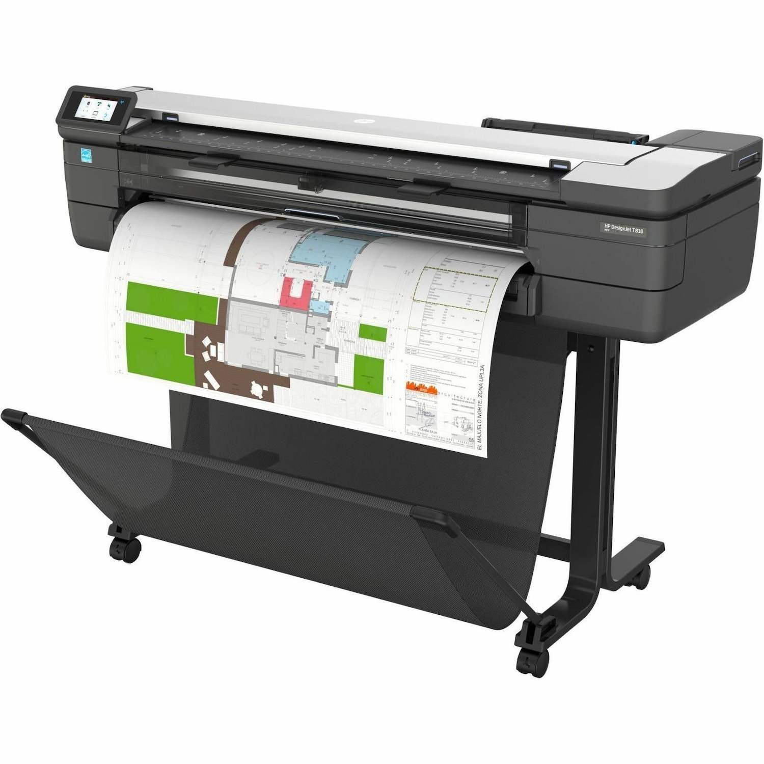 HP Designjet T830 A1 Inkjet Large Format Printer - Includes Printer, Copier, Scanner - 36" Print Width - Color