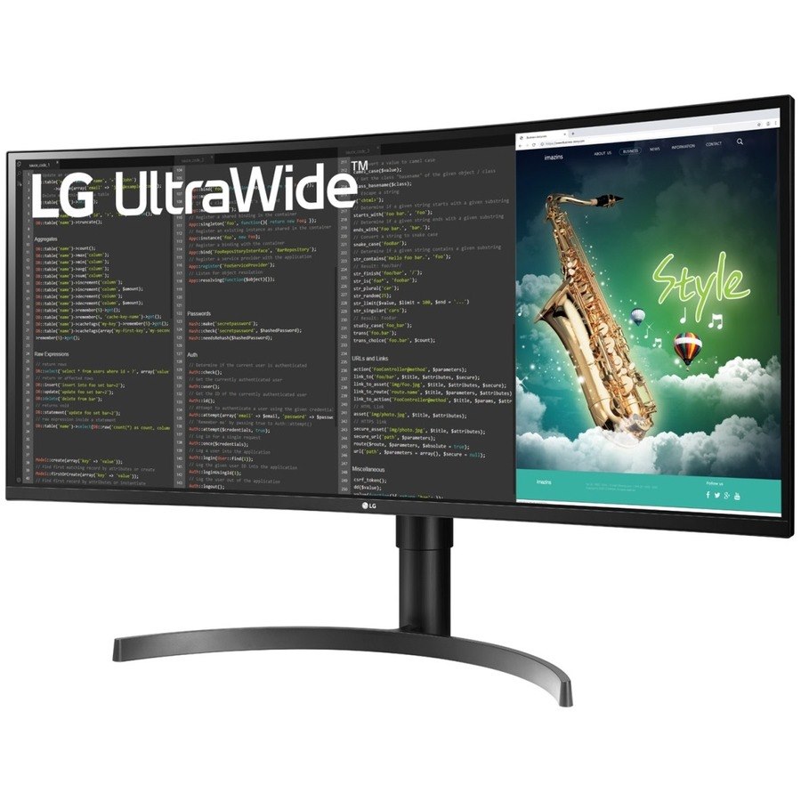 LG Ultrawide 35WN65C-B 35" Class WQHD Curved Screen Gaming LCD Monitor - 21:9