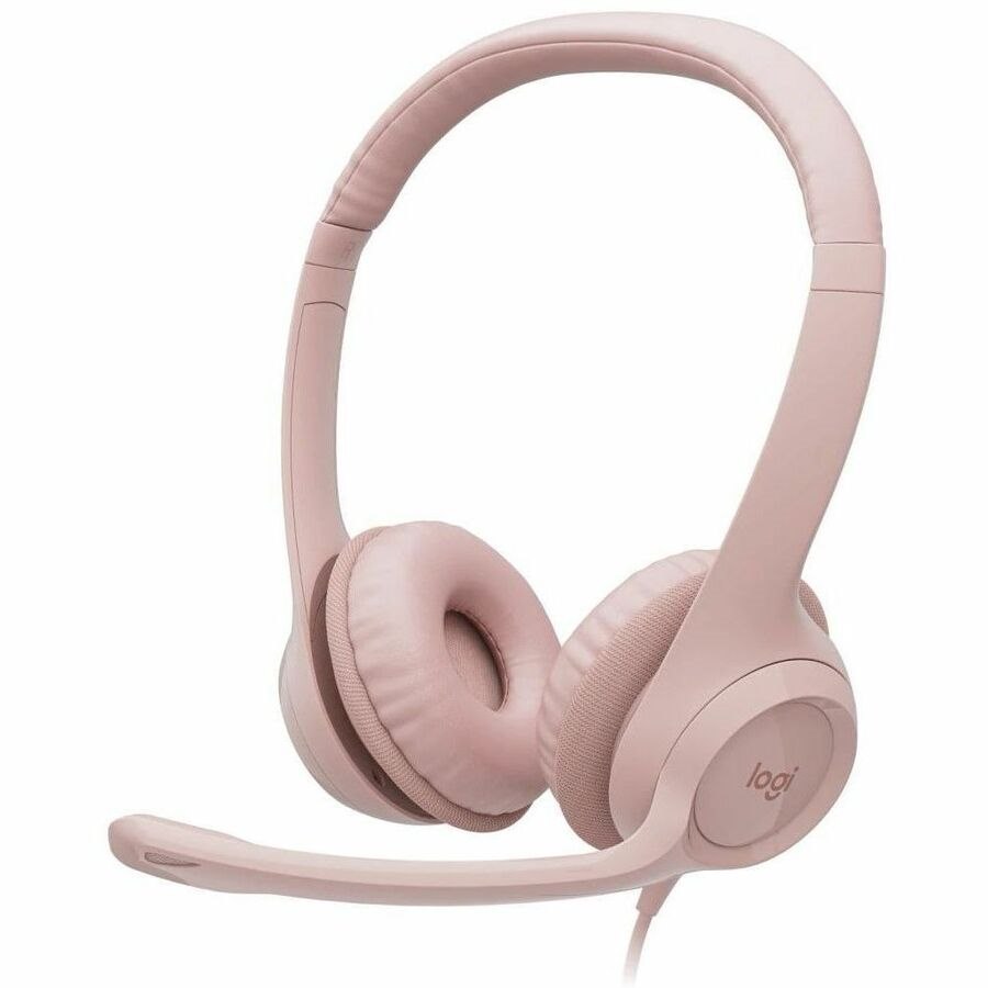 Logitech ClearChat H390 Wired Over-the-head Stereo Headset - Rose