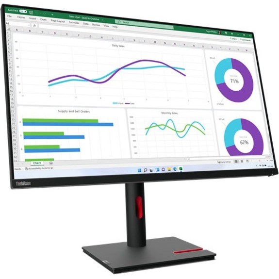 Lenovo ThinkVision T32h-30 32" Class Webcam WQHD LCD Monitor - 16:9