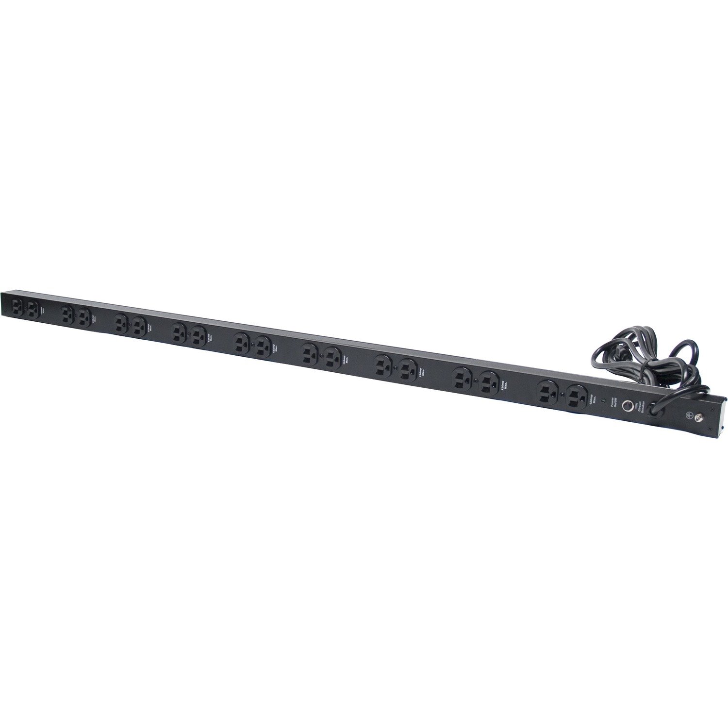 Minuteman 18-port, 110V/12A, 48" 0U Vertical Mount