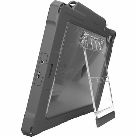 MAXCases Shield Extreme-X2 for iPad 10 10.9" w/3.5 mm Adapter and Tamper-Resistant Design (2022) (Black Bezel-Gray Case)