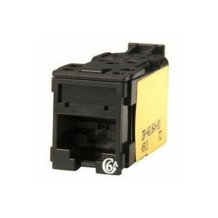 Ortronics Clarity High Density Jack (HDJ) CAT6A, T568A/B, Black, 25 Pack