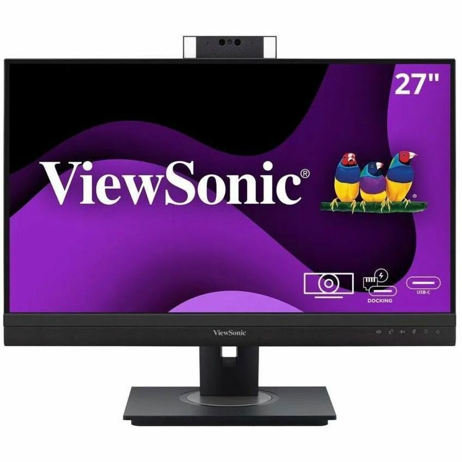 ViewSonic VG2757V-2K 27" Class Webcam WQHD LED Monitor - 16:9 - Black