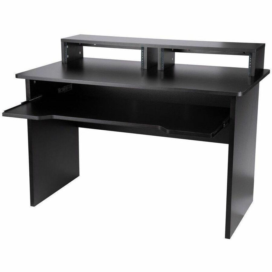 Monoprice Stage Right BY Monoprice Studio Workstation With Dual 3U Rack Bays And 61-Key Ke