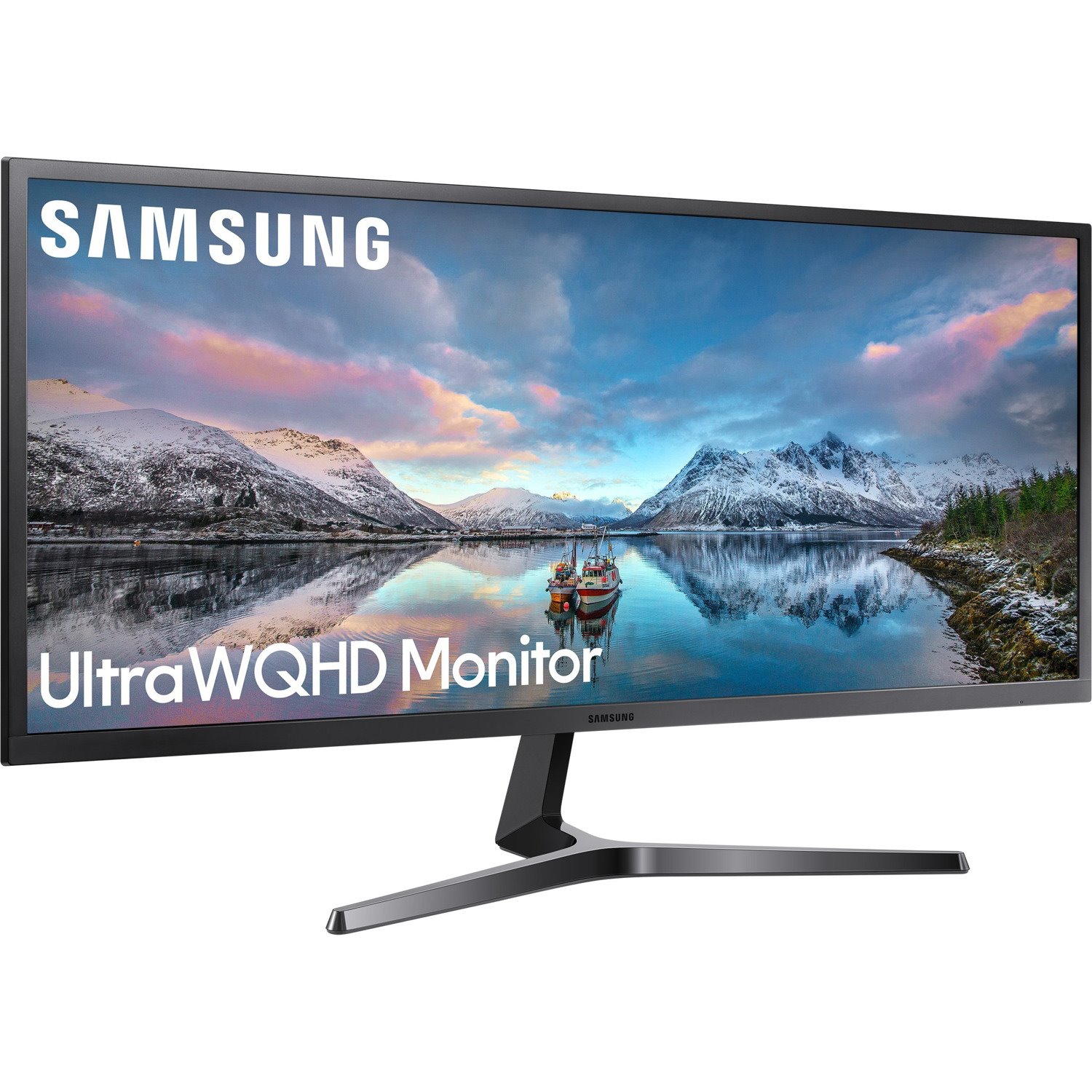Samsung S34J550WQE UW-QHD Gaming LCD Monitor - 21:9 - Dark Blue Gray