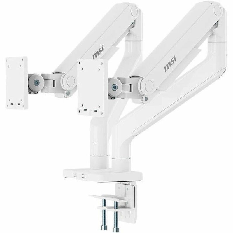 MSI Mounting Arm for Monitor, Flat Panel Display, Curved Screen Display, Display - Matte White